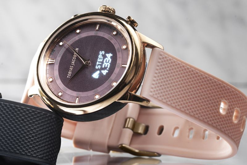 Tobias Jacobsen hybrid smartwatch rosa