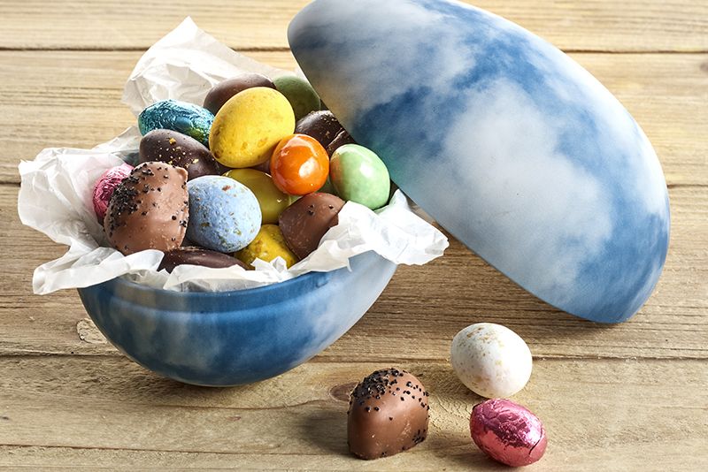 Metalæg Blue sky med diverse æg 420g