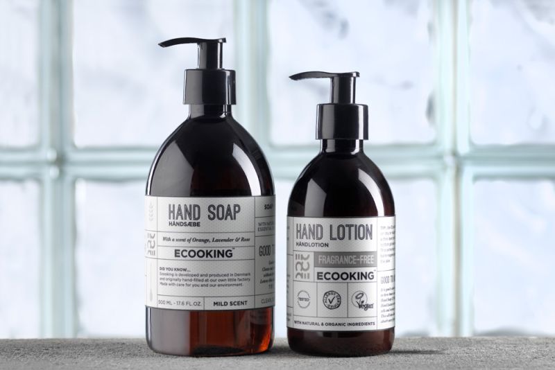Luksus håndsæbe og -lotion fra Ecooking