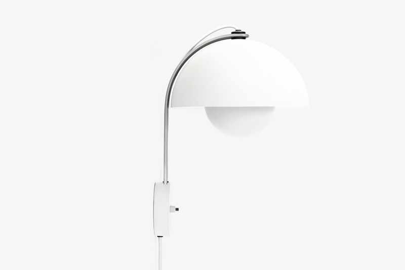 Verner Panton VP8 væglampe mat hvid