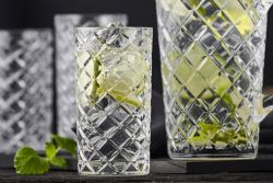 Lyngby glas Diamond 6 glas og kande