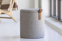 Birk puf grå