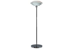 Klassisk Dyberg Larsen gulvlampe, DL31 - mat hvid, H133